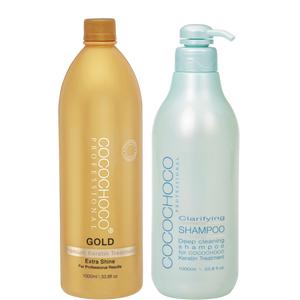 Gold keratin treatment 1000 ml & Clarifying Shampoo 1000 ml