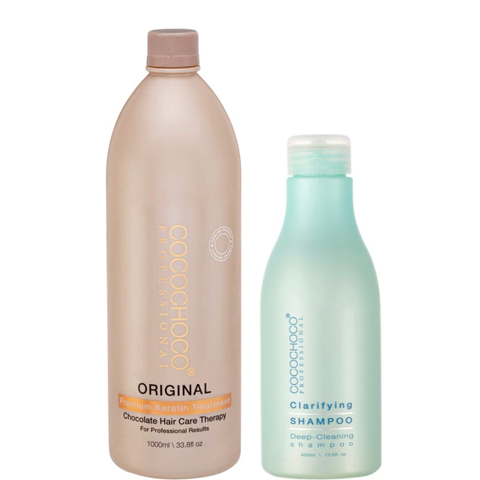 COCOCHOCO SET Original keratin hair treatment 1000 ml & Clarifying shampoo 400 ml