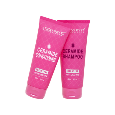 Cocochoco Set Ceramide sulfatfreies haarwiederherstellung Shampoo & Konditioner 2x 200 ml