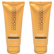 Carica l&#39;immagine nel visualizzatore di Gallery, Cocochoco Set 24k Gold Keratin Capelli per 200 ml e shampoo chiarificante 50 ml