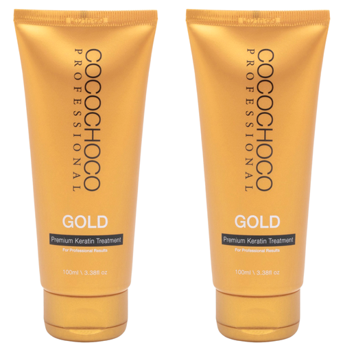 COCOCHOCO SET 24K Gold keratin haarbehandlung 200 ml & Reinigendes shampoo 150 ml
