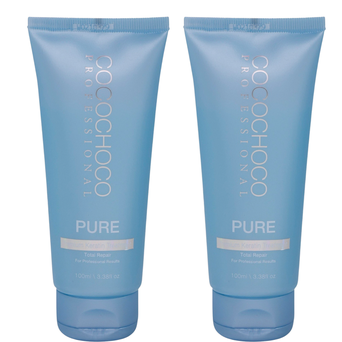 COCOCHOCO SET Pure Brasilianisches Keratin Haarbehandlung 200 ml & Reinigendes shampoo 50ml