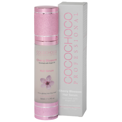 Cocochoco Cherry Blossom Anti -Frizz Hair Serum 50ml - Argan & Avocado Oil