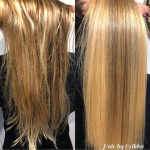 Trattamento per capelli di cheratina oro cocococo 24k 250ml - per capelli più brillanti / capelli lucidi