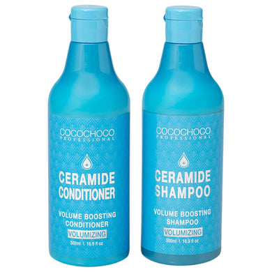 COCOCHOCO Set Ceramide Volumizzare Shampoo e condizionatore2x 500 ml - potenziamento del volume